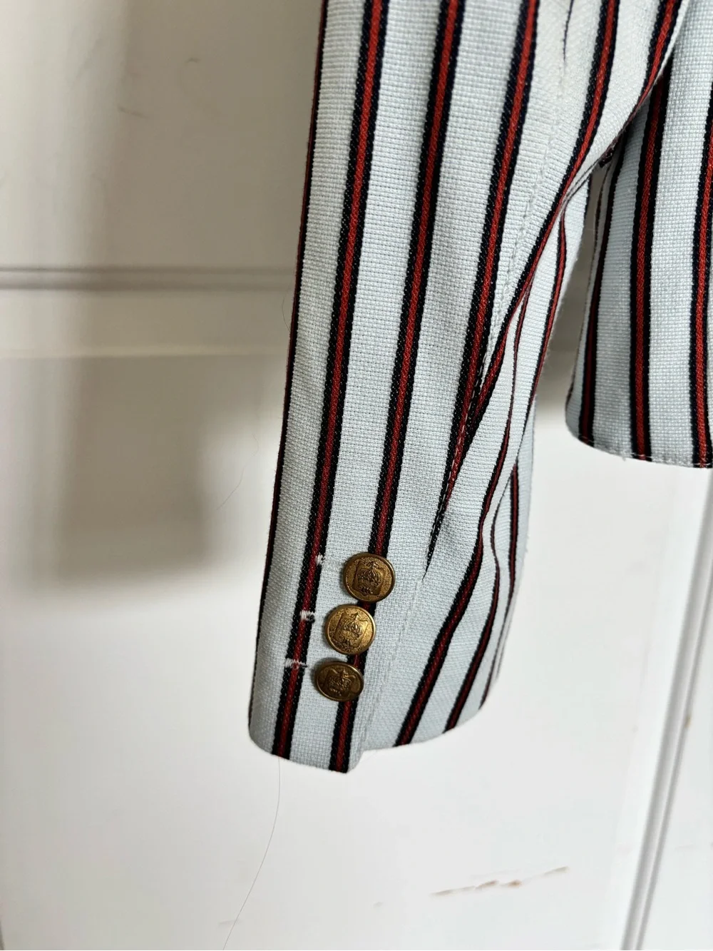 Smythe Blazer in Cricket Stripe